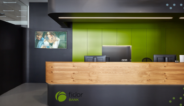 Fidor Bank – Empfangsbereich